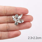 Premium Quality- Chunky Diamond Beads- Iron on Rhinestone - Crystal Clear Patch Diamond Beads- Manik Tampal