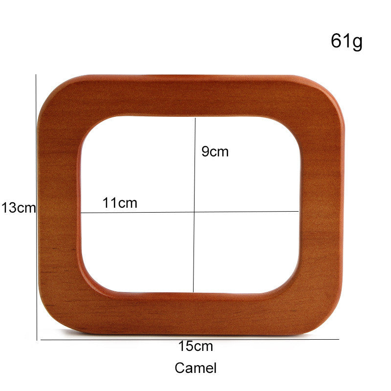 1 pair - Rectangle Wooden Bag Handle - Bag Replacement Handle- Pemegang Beg Kayu
