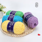 5Ply Milk Cotton Yarn (100g) – Premium Crochet & Knitting Yarn – Benang Kait – 雪妃尔