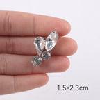 Premium Quality- Chunky Diamond Beads- Iron on Rhinestone - Crystal Clear Patch Diamond Beads- Manik Tampal