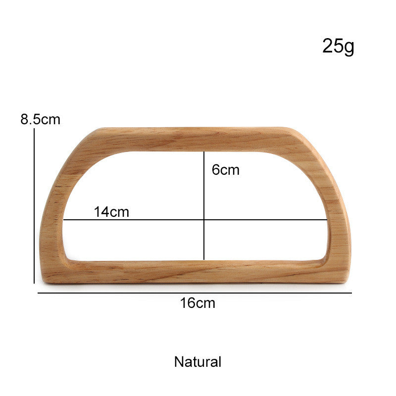 1 pair - Multi Sizes Bag Handle- Wooden Handle- Bag Accessories- Pemegang Beg