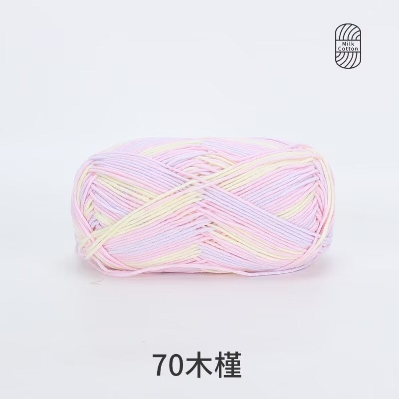 5Ply Milk Cotton Yarn (100g) – Premium Crochet & Knitting Yarn – Benang Kait – 雪妃尔