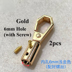 2pcs - Bell Buckle 6mm / 8mm- Rope Barrier End Stopper with Hook - Cangkuk Besi Kuku Kambing