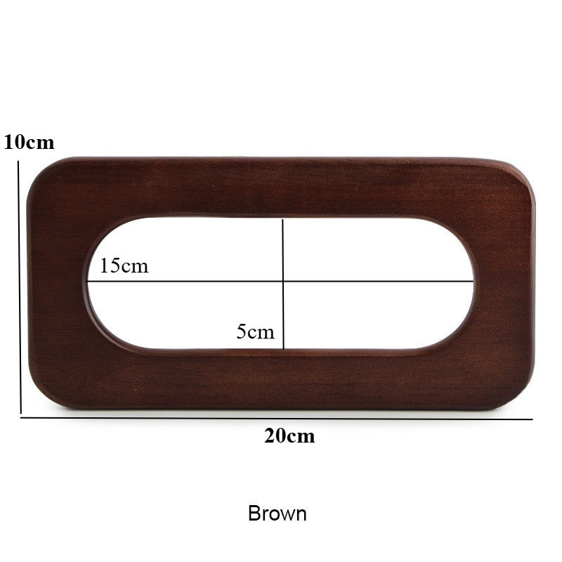 1 pair - Rectangle Wooden Bag Handle - Bag Replacement Handle- Pemegang Beg Kayu