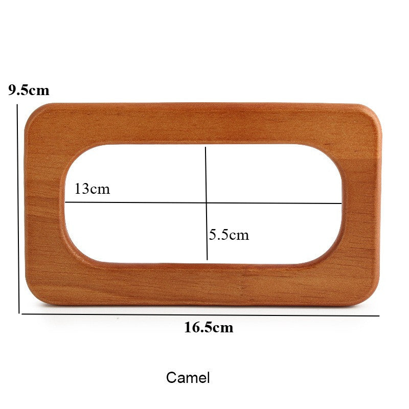 1 pair - Rectangle Wooden Bag Handle - Bag Replacement Handle- Pemegang Beg Kayu