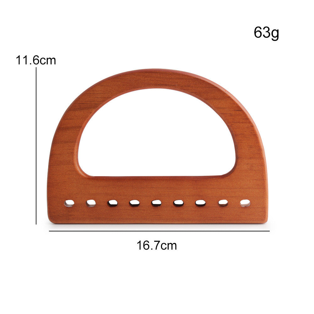 1 pair- Multi Sizes Bag Handle with Hole- Wooden Handle- Bag Accessories- Pemegang Beg