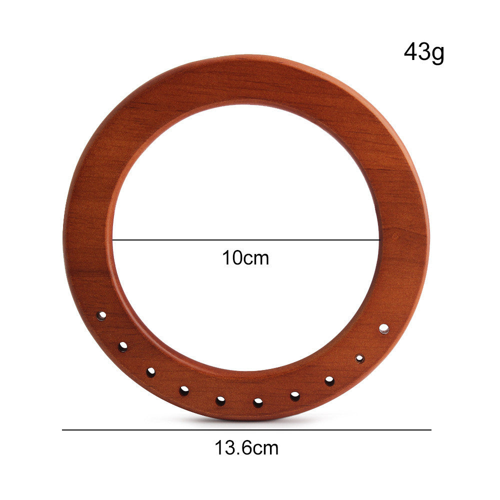 1 pair- Multi Sizes Bag Handle with Hole- Wooden Handle- Bag Accessories- Pemegang Beg