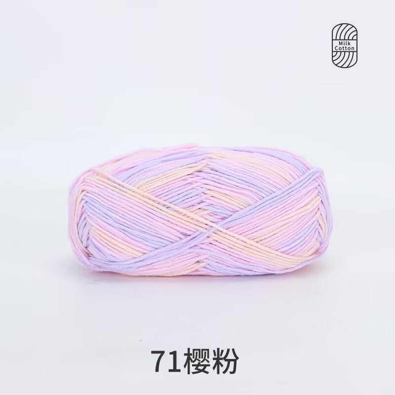 5Ply Milk Cotton Yarn (100g) – Premium Crochet & Knitting Yarn – Benang Kait – 雪妃尔