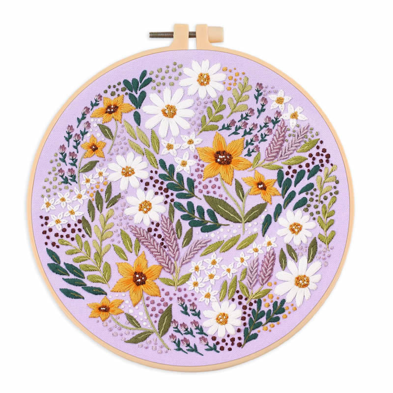 Beginner Practice Embroidery Kit- Needlework for Beginner- Basic Stitching Set - Set Sulaman Tangan