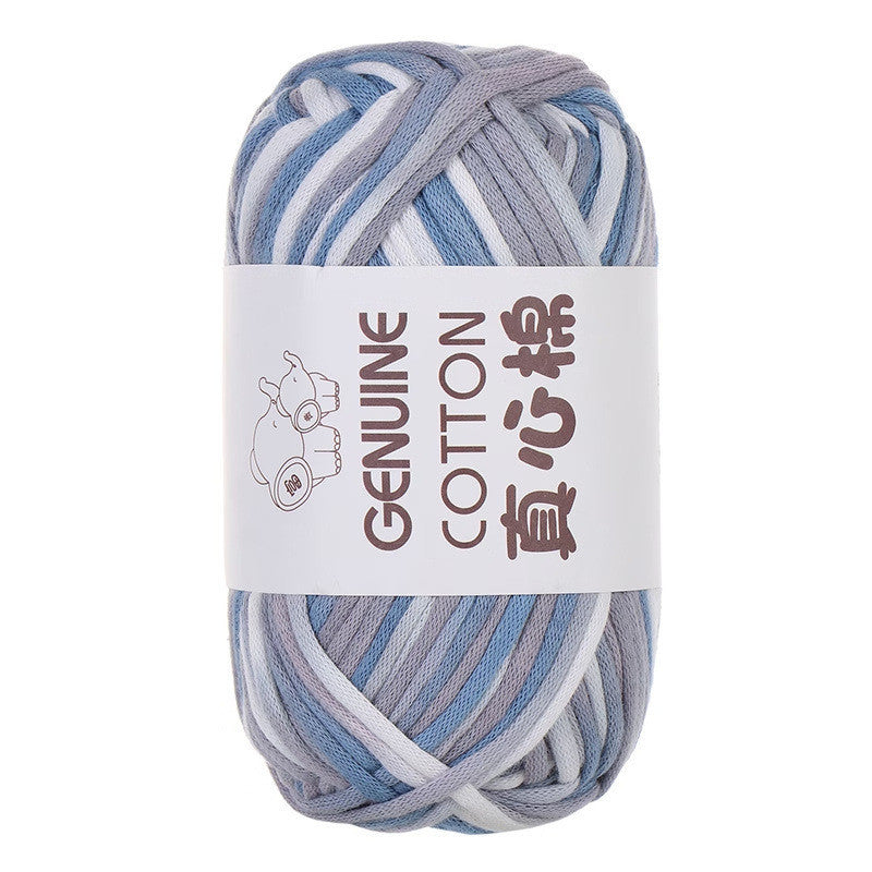 50g Core-Filled Cotton Yarn- Genuine Cotton Crochet Yarn- Core Filled T-Shirt Yarn- Benang Kait
