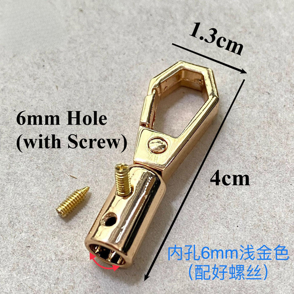 2pcs - Bell Buckle 6mm / 8mm- Rope Barrier End Stopper with Hook - Cangkuk Besi Kuku Kambing