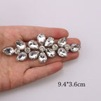 Premium Quality- Chunky Diamond Beads- Iron on Rhinestone - Crystal Clear Patch Diamond Beads- Manik Tampal