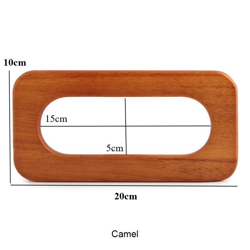 1 pair - Rectangle Wooden Bag Handle - Bag Replacement Handle- Pemegang Beg Kayu