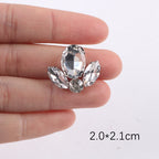 Premium Quality- Chunky Diamond Beads- Iron on Rhinestone - Crystal Clear Patch Diamond Beads- Manik Tampal