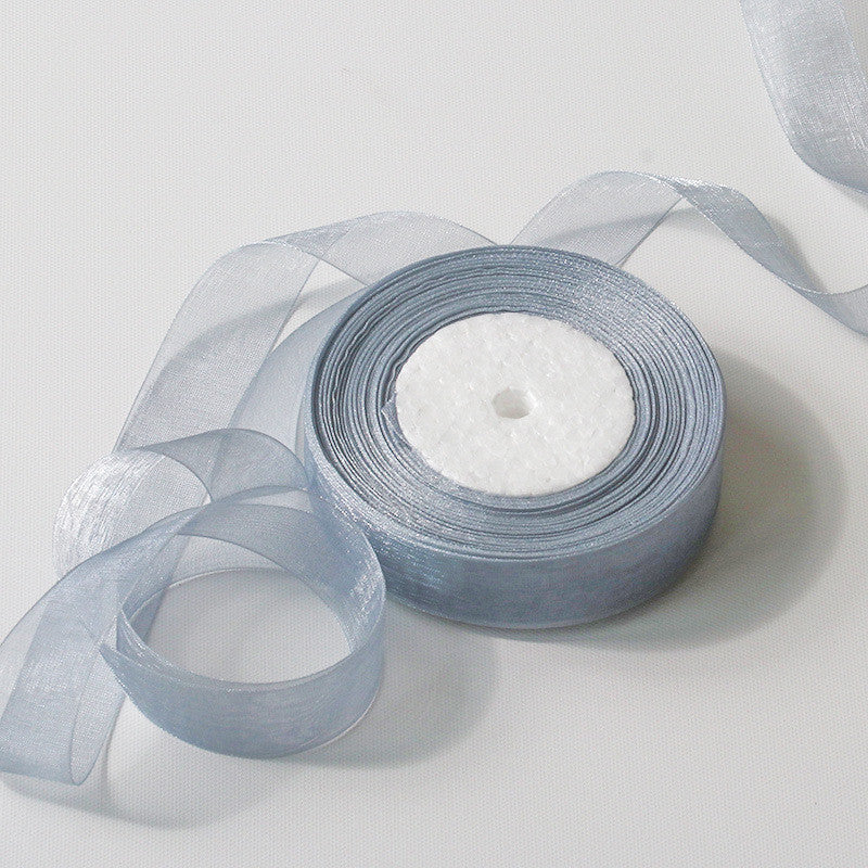 50 Yards Ribbon Organza 25mm width for decoration/ DIY Bag Sewing Ribbon/ Reben Organsa
