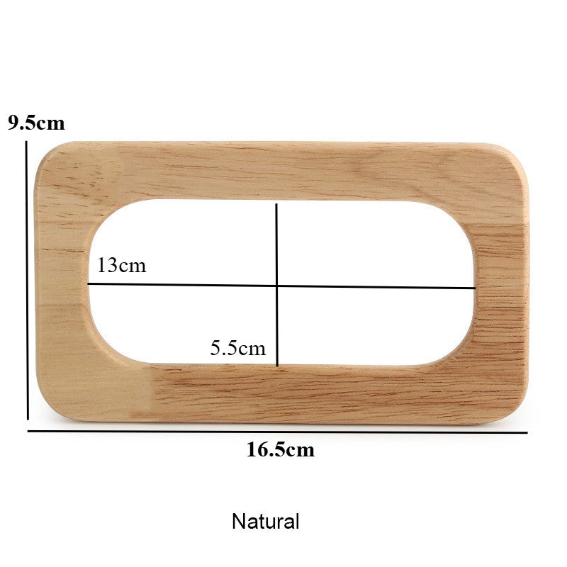 1 pair - Rectangle Wooden Bag Handle - Bag Replacement Handle- Pemegang Beg Kayu