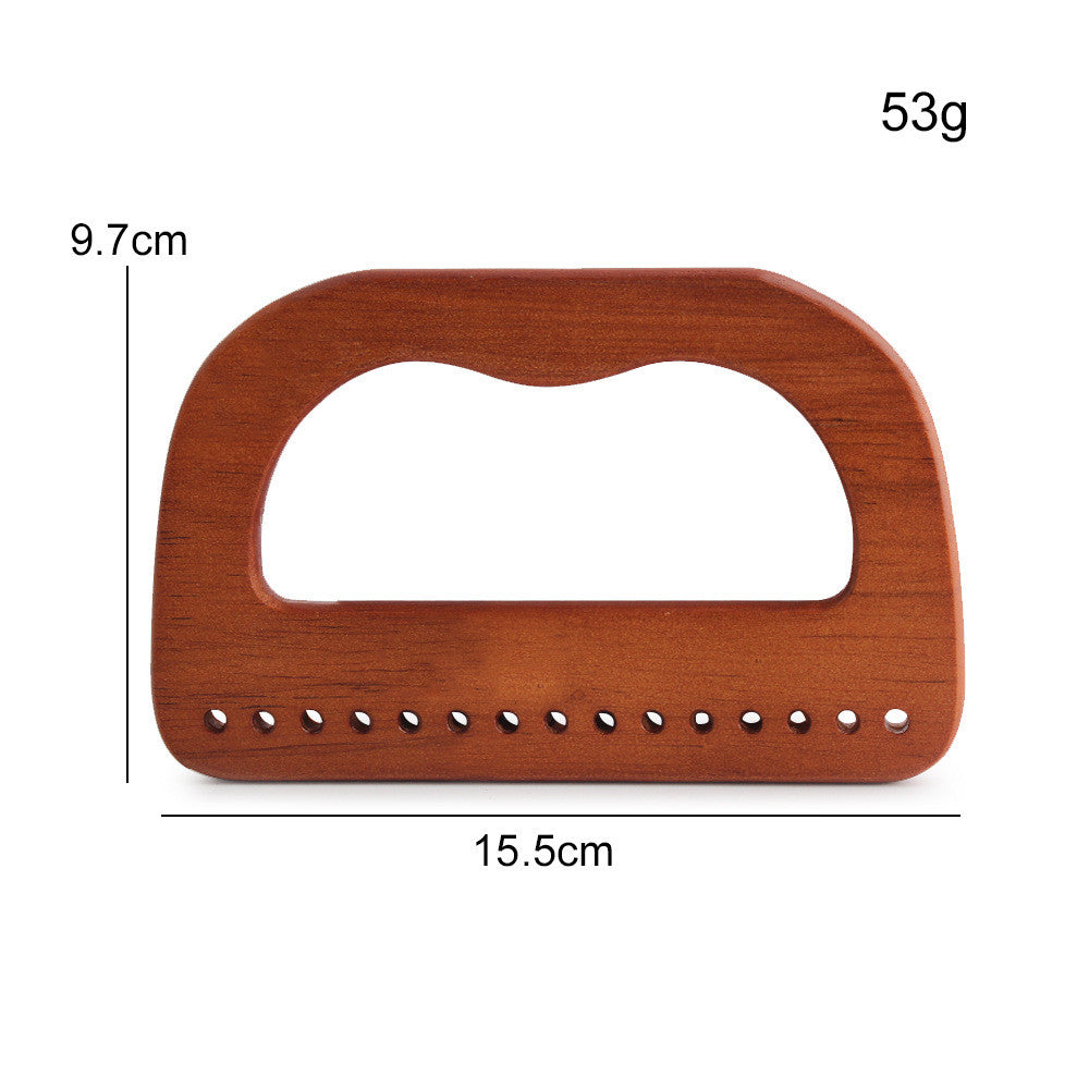 1 pair- Multi Sizes Bag Handle with Hole- Wooden Handle- Bag Accessories- Pemegang Beg