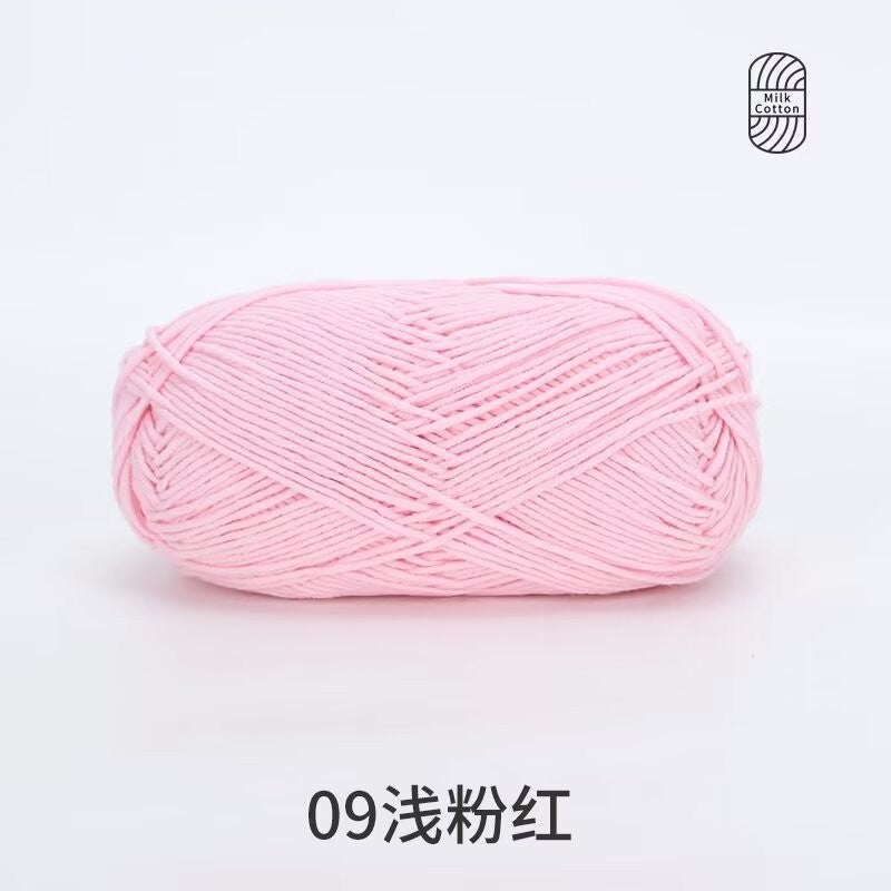 5Ply Milk Cotton Yarn (100g) – Premium Crochet & Knitting Yarn – Benang Kait – 雪妃尔