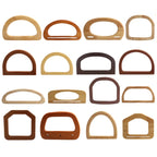1 pair - Multi Sizes Bag Handle- Wooden Handle- Bag Accessories- Pemegang Beg