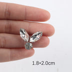 Premium Quality- Chunky Diamond Beads- Iron on Rhinestone - Crystal Clear Patch Diamond Beads- Manik Tampal