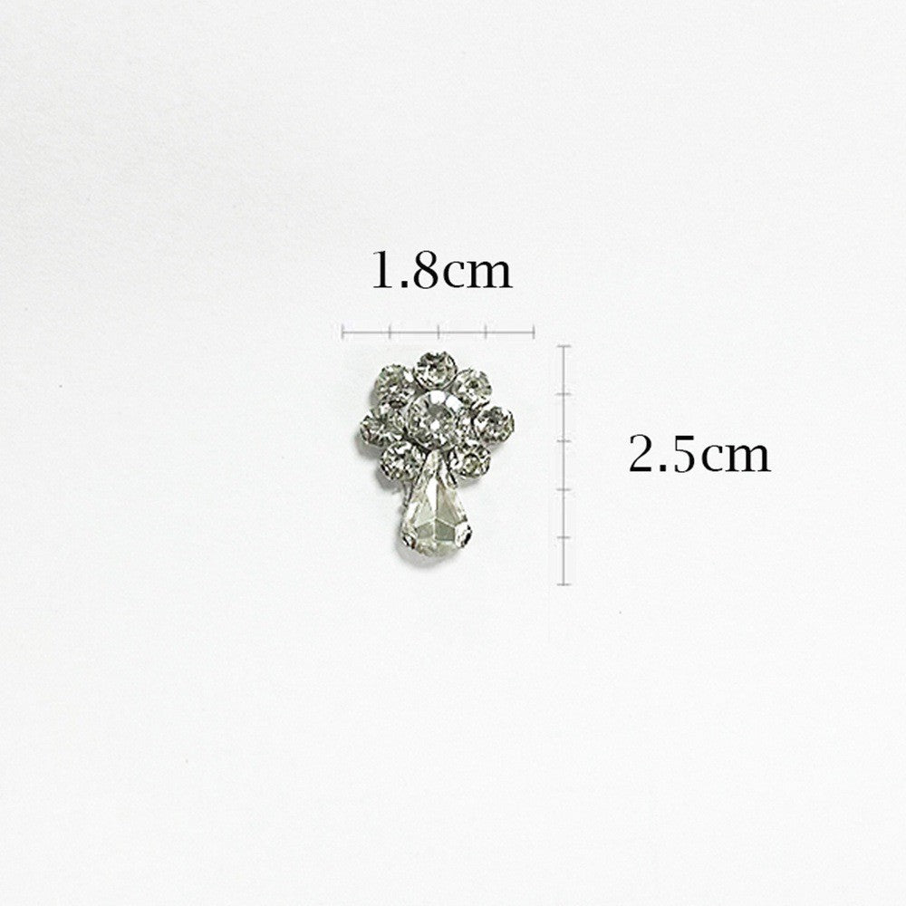 Premium Quality- Chunky Diamond Beads- Iron on Rhinestone - Crystal Clear Patch Diamond Beads- Manik Tampal