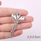 Premium Quality- Chunky Diamond Beads- Iron on Rhinestone - Crystal Clear Patch Diamond Beads- Manik Tampal