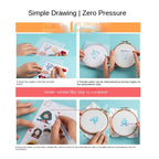 5pcs Water Soluble Film - Transfer Paper- Water soluble Cloth- Embroidery Tools
