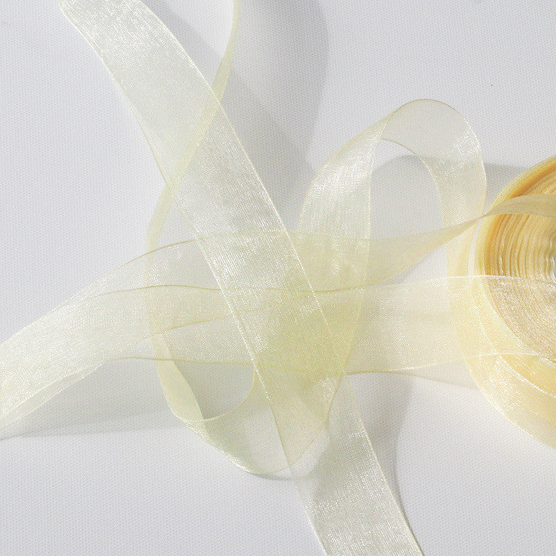50 Yards Ribbon Organza 25mm width for decoration/ DIY Bag Sewing Ribbon/ Reben Organsa