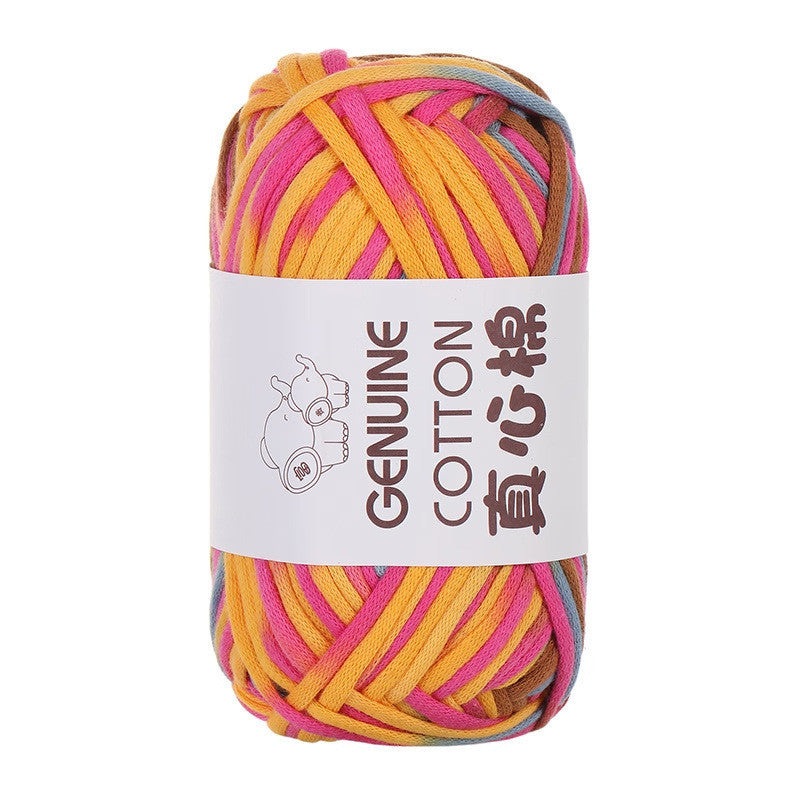 50g Core-Filled Cotton Yarn- Genuine Cotton Crochet Yarn- Core Filled T-Shirt Yarn- Benang Kait