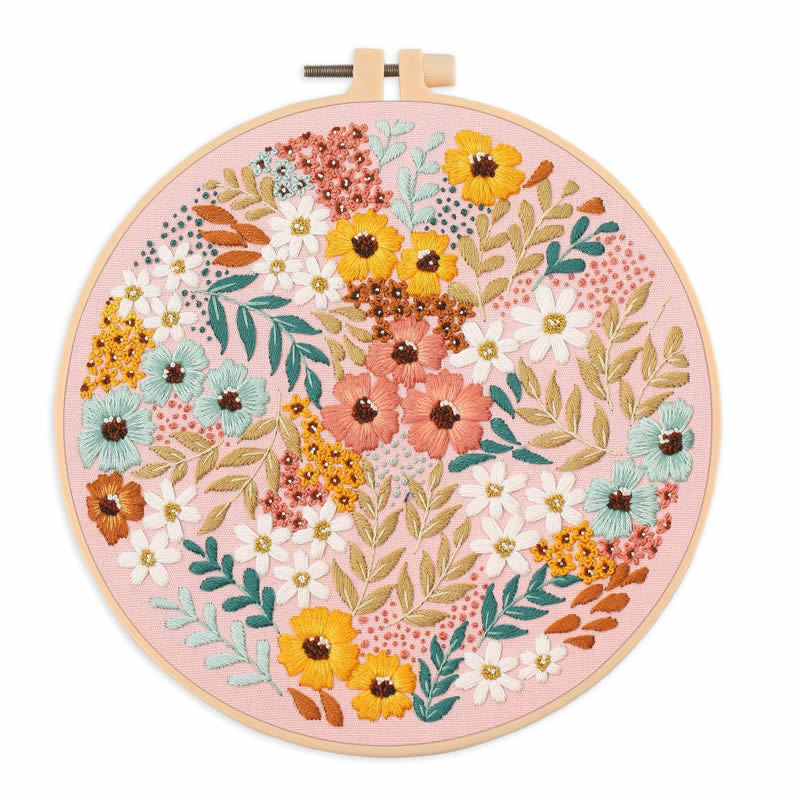 Beginner Practice Embroidery Kit- Needlework for Beginner- Basic Stitching Set - Set Sulaman Tangan