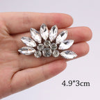 Premium Quality- Chunky Diamond Beads- Iron on Rhinestone - Crystal Clear Patch Diamond Beads- Manik Tampal