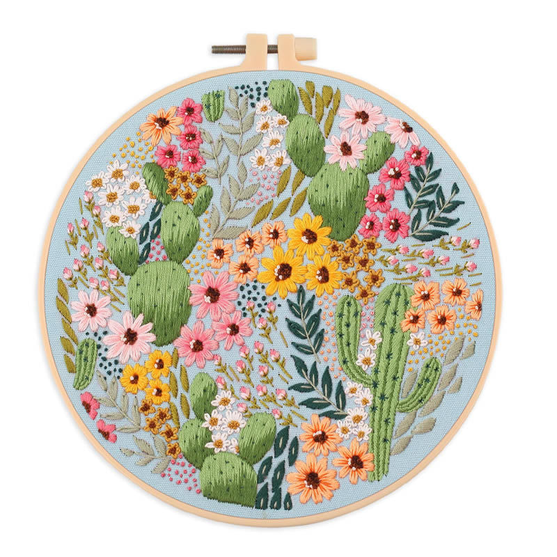 Beginner Practice Embroidery Kit- Needlework for Beginner- Basic Stitching Set - Set Sulaman Tangan
