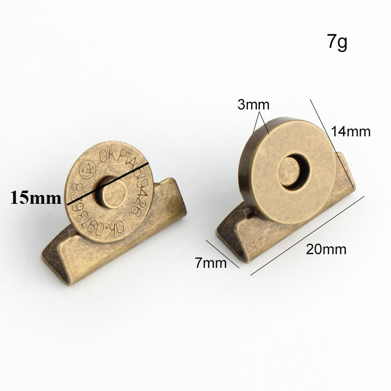 15mm Magnetic Button Clasp- Snap Button for Bag- Butang Beg