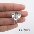 Premium Quality- Chunky Diamond Beads- Iron on Rhinestone - Crystal Clear Patch Diamond Beads- Manik Tampal