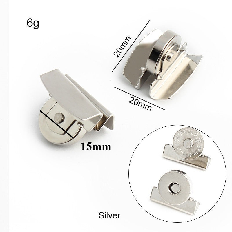 15mm Magnetic Button Clasp- Snap Button for Bag- Butang Beg