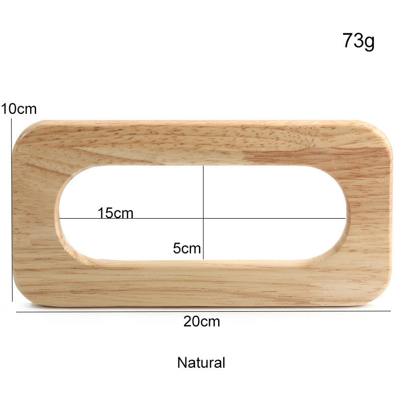 1 pair - Rectangle Wooden Bag Handle - Bag Replacement Handle- Pemegang Beg Kayu