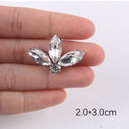 Premium Quality- Chunky Diamond Beads- Iron on Rhinestone - Crystal Clear Patch Diamond Beads- Manik Tampal
