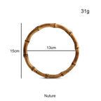 1 pair- Multi Sizes Bag Handle- Bamboo Handle- Bag Accessories- Pemegang Beg