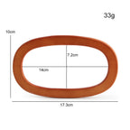 1 pair - Multi Sizes Bag Handle - Wooden Handle- Bag Accessories- Pemegang Beg