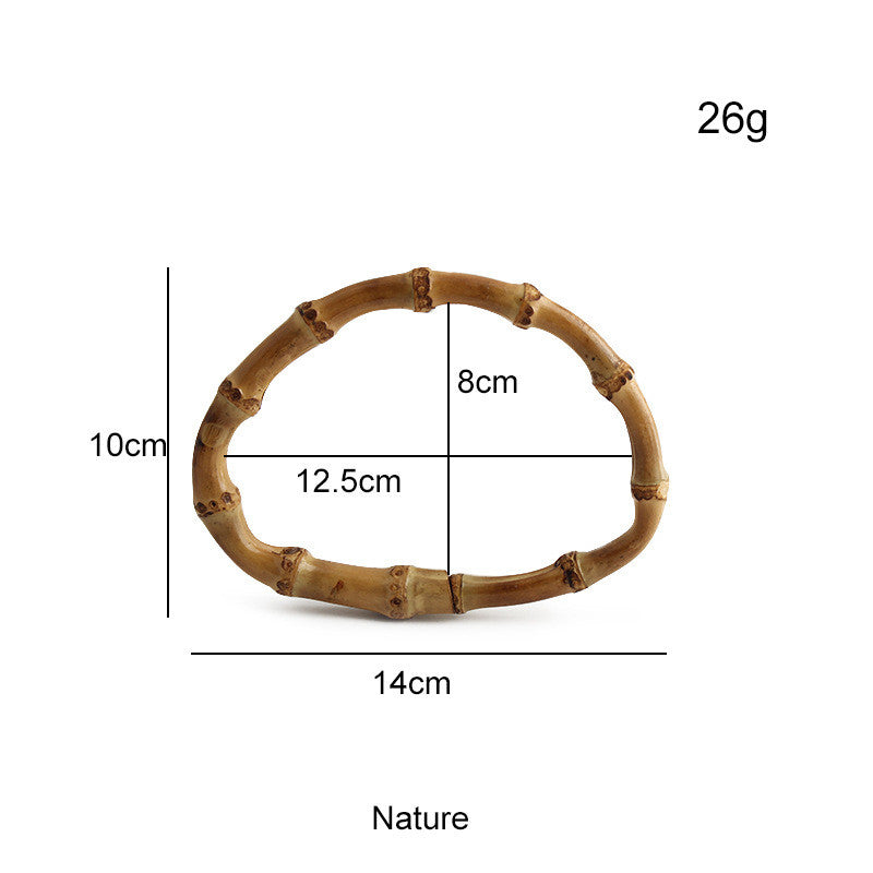 1 pair- Multi Sizes Bag Handle- Bamboo Handle- Bag Accessories- Pemegang Beg