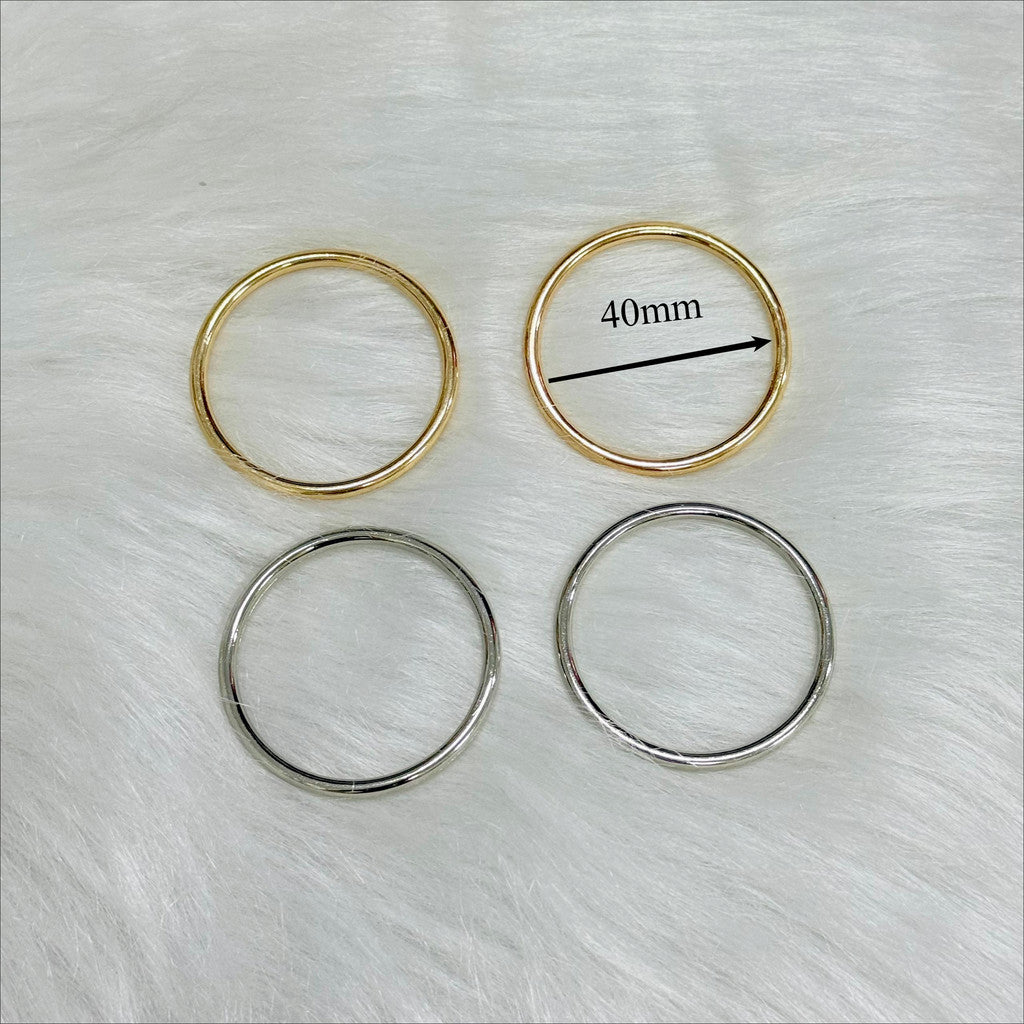 40mm Seamless Ring /Link Loop Ring/ Jump Ring Connector for Bag / Open End Circle Connection Buckle/ Metal Buckle Ring