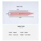 24cm PU Leather Zipper for crochet Bag- Woven Bag Hardware Sewing PU Leather Zipper