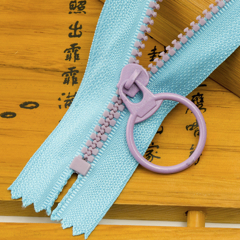 3 Rcz Colorful Resin Zipper - 6 inches to 16 Inches - Zip for Crochet Bag