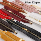 18cm PU Leather Zipper for crochet Bag- Woven Bag Hardware Sewing PU Leather Zipper
