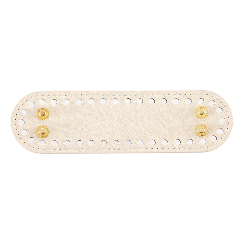 5 x 18cm PU Bag Base with Stud/ Tapak Beg Kait/ Bag Bottom/ Leather Base/ Crochet Bag base/ Handmade Bag PU Leather