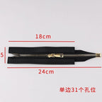 18cm PU Leather Zipper for crochet Bag- Woven Bag Hardware Sewing PU Leather Zipper