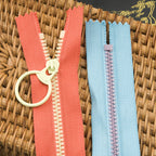 3 Rcz Colorful Resin Zipper - 6 inches to 16 Inches - Zip for Crochet Bag