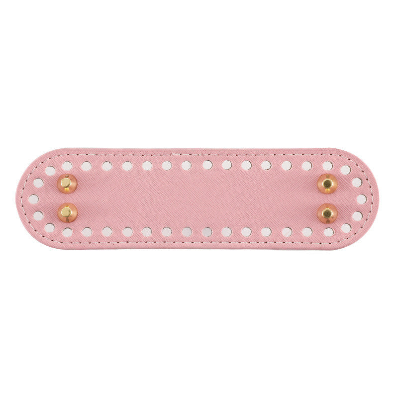 5 x 18cm PU Bag Base with Stud/ Tapak Beg Kait/ Bag Bottom/ Leather Base/ Crochet Bag base/ Handmade Bag PU Leather