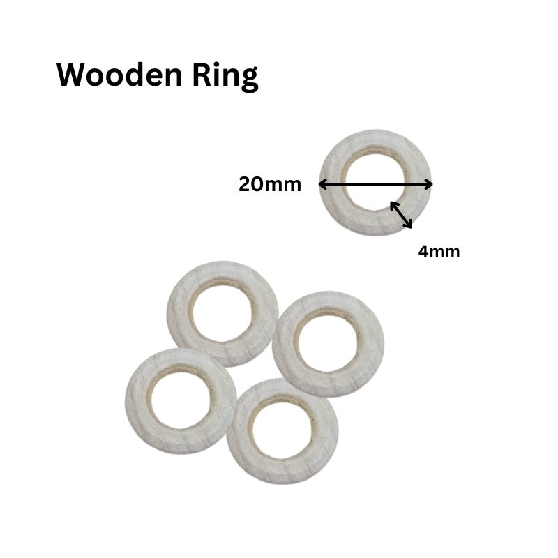 15–100mm Natural Wood Color Wooden Rings – Wooden Circle Pendants - Unfinished Macrame Wooden Ring