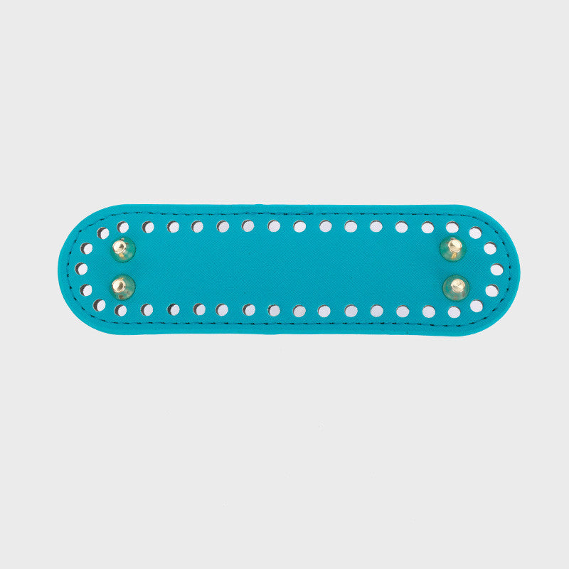 5 x 18cm PU Bag Base with Stud/ Tapak Beg Kait/ Bag Bottom/ Leather Base/ Crochet Bag base/ Handmade Bag PU Leather
